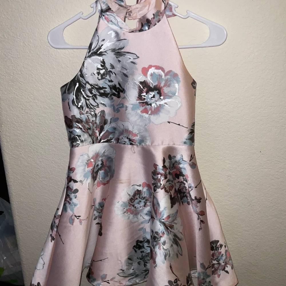 Floral Pink Kids Dress